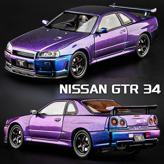 Nissan Skyline GTR 34 Die Cast 1:24